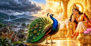 The Sun Goddess and the Arrogant Peacock